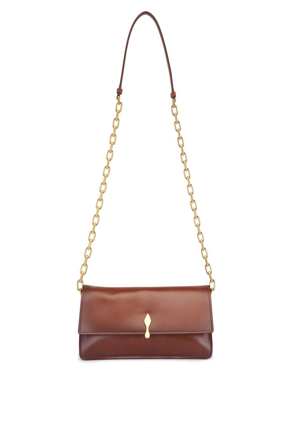 Christian Louboutin Bettina Calf Leather Chain Clutch