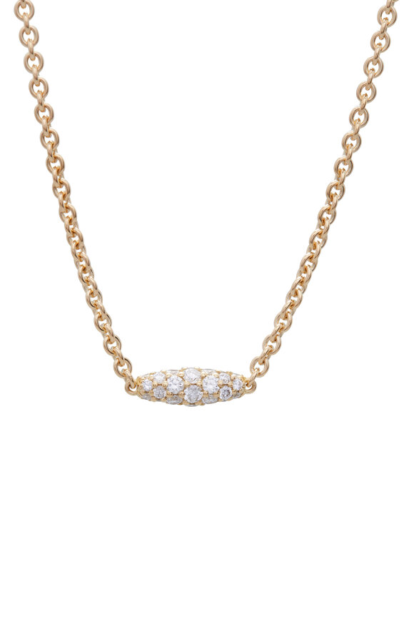 Paul Morelli - 18K Yellow Gold Diamond Pipette Necklace