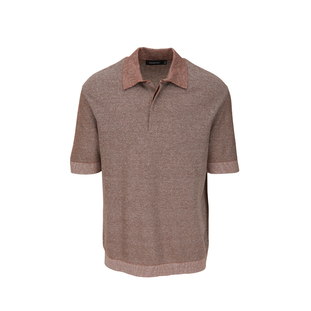 【イタリア製】Ermenegildo Zegna ジップアップ　ポロニット イタリア製】Ermenegildo Zegna ジップアップ ポロニット - メルカリ