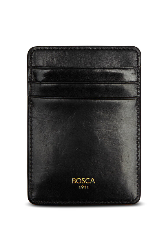Bosca - Black Smooth Leather Bi-Fold Wallet | Mitchell Stores