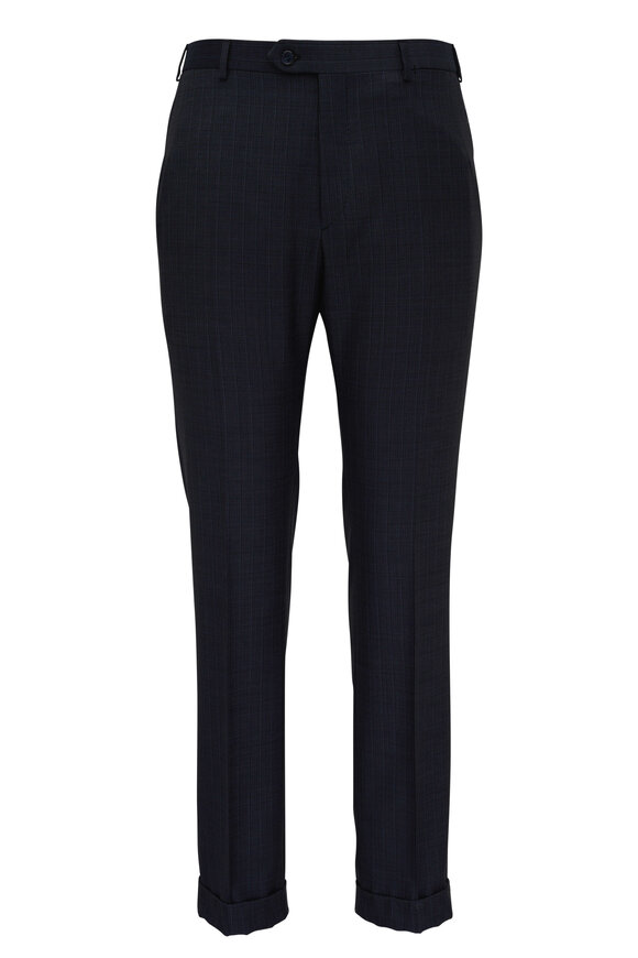 Brioni - Navy Blue Soft Striped Wool Suit 