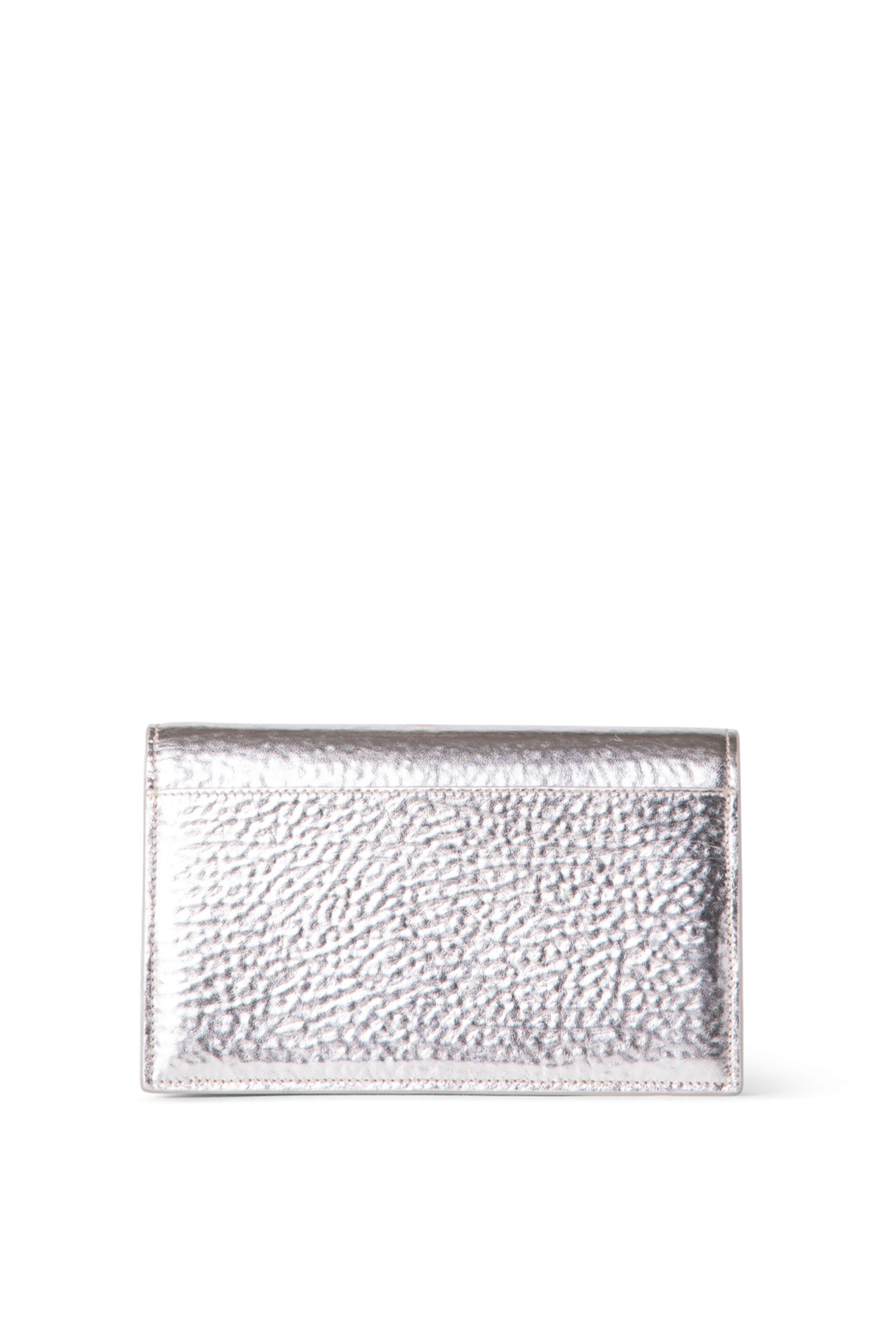 Akris - Anouk Stucco Metallic Leather Crossbody Clutch