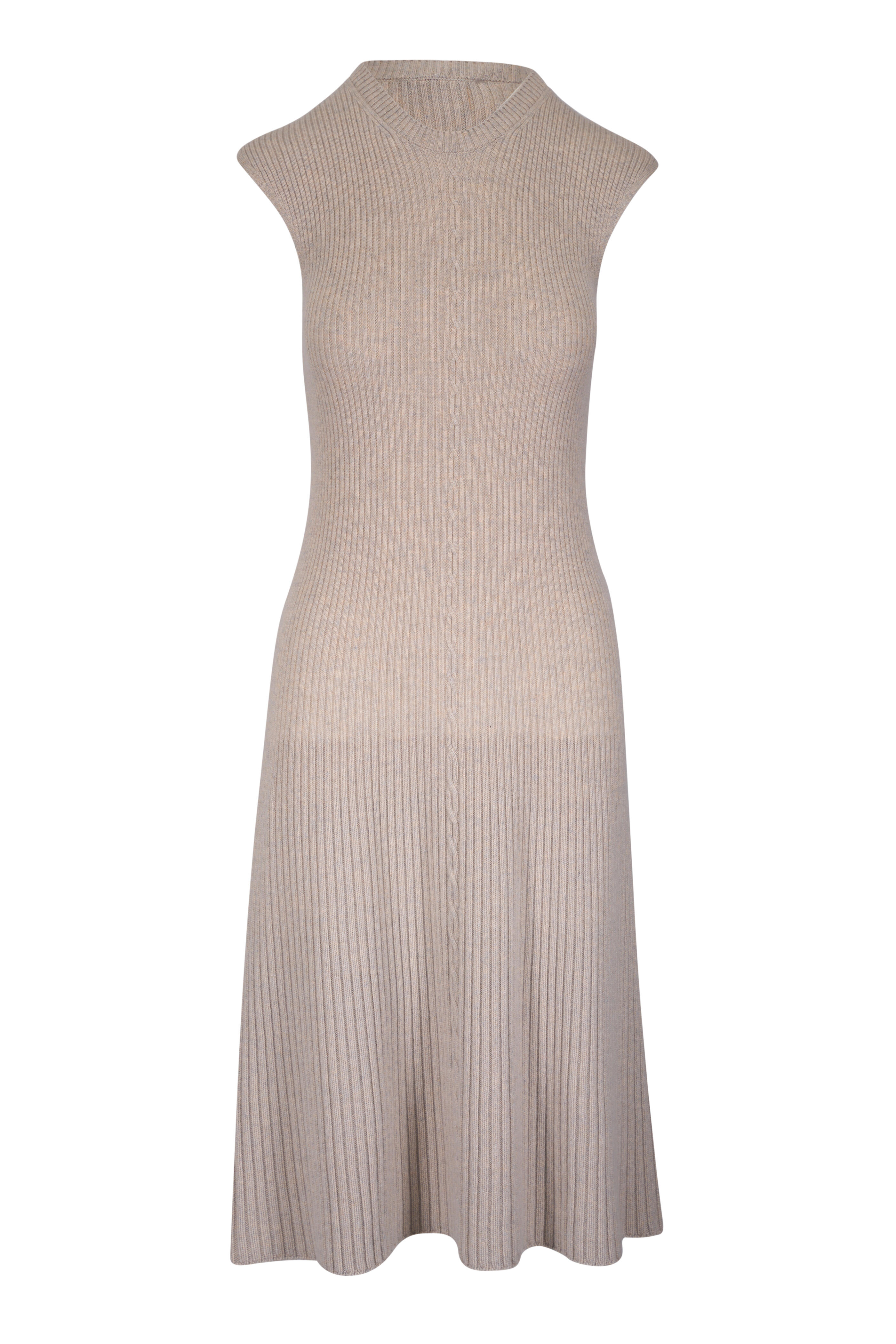 Loro Piana - Plane Tree Pearl Dust Cashmere Dress