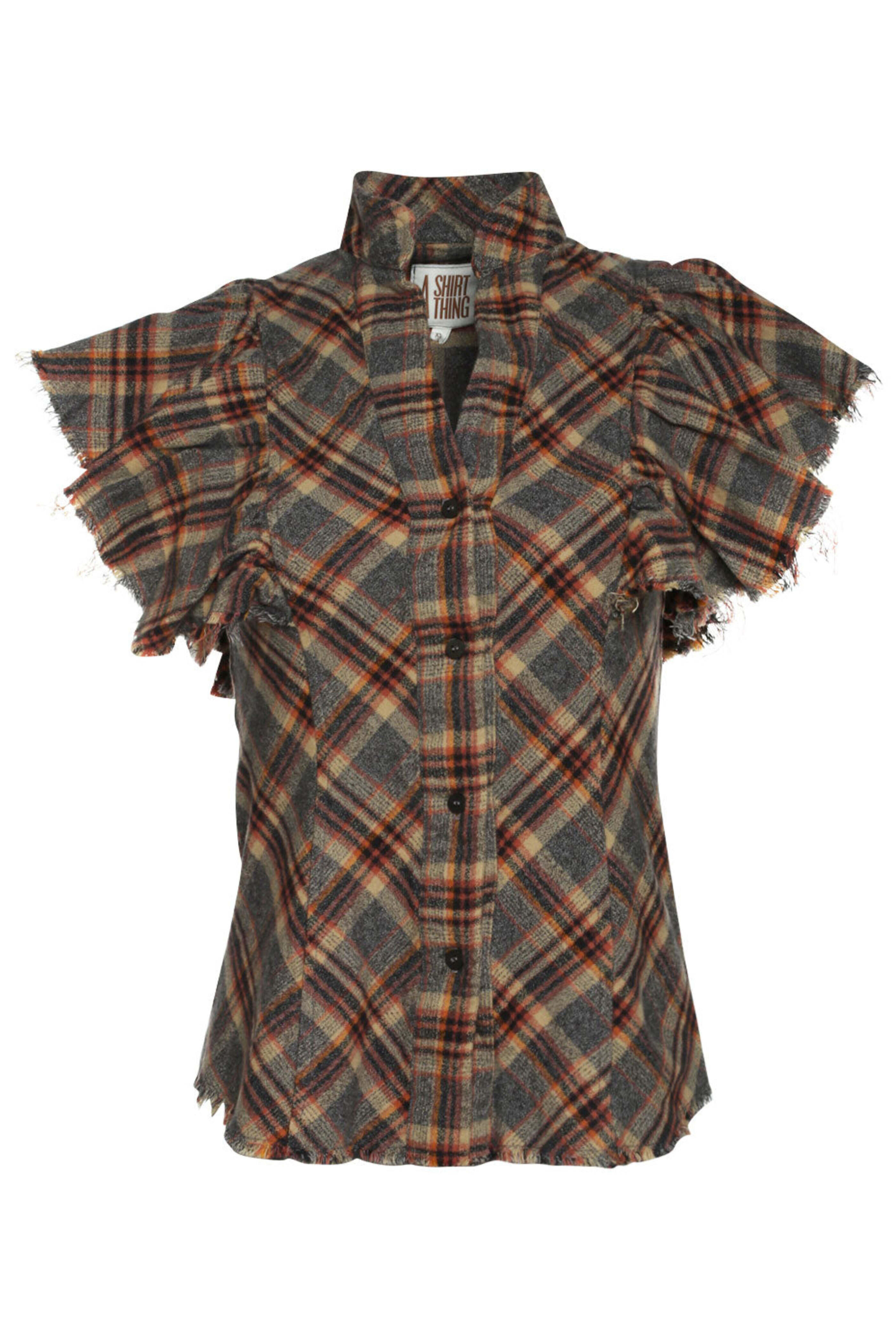 A Shirt Thing - Pumpkin Plaid Charlotte Flannel