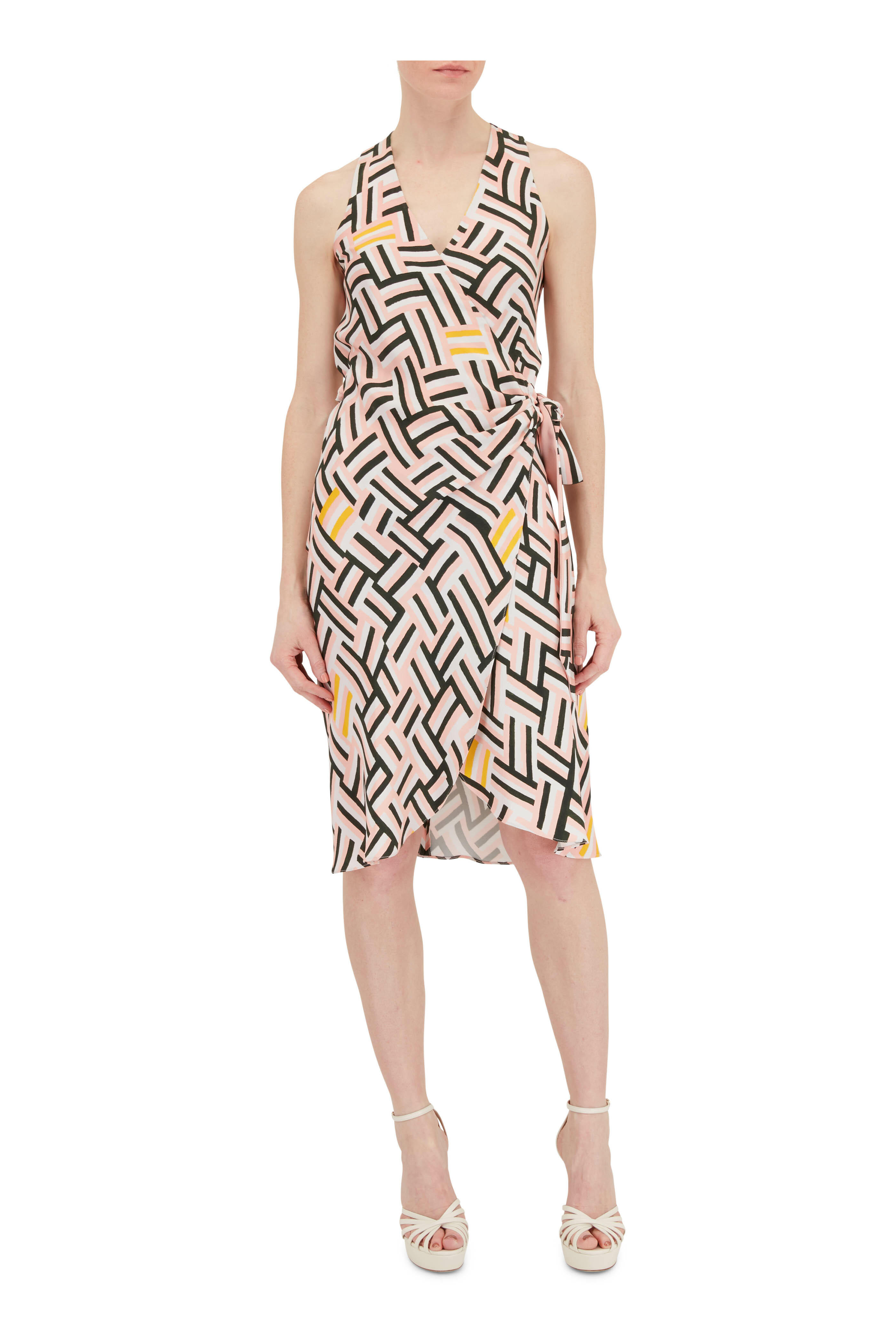 Peter Cohen - Ricki Printed Edge 4-Ply Silk Dress