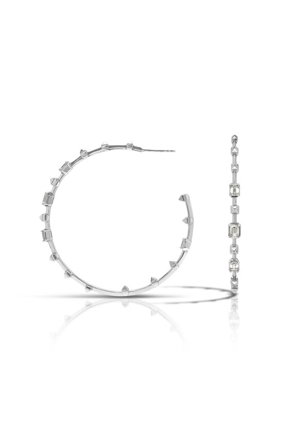 Mariani 18k White Gold Veneza Diamond Earring