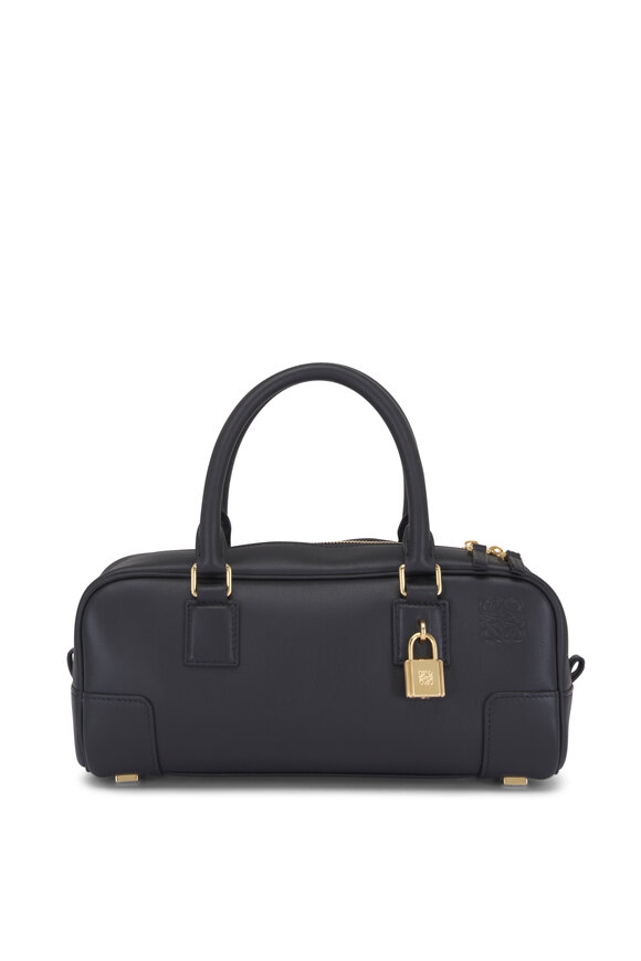 Prada - Black Zip Pouch Leather Crossbody | Mitchell Stores