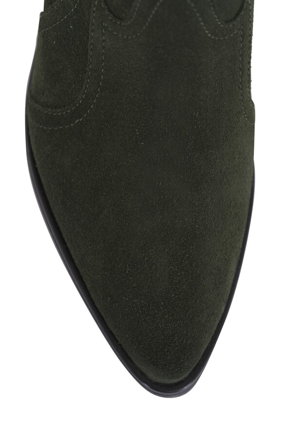 Ron White Wayva Hunter Green Suede Short Bootie, 50mm - view 4