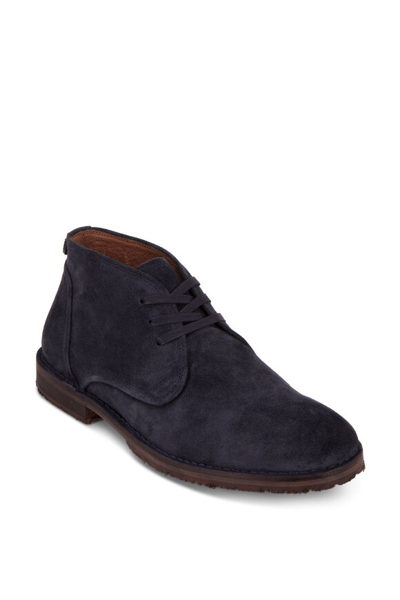 John Varvatos - Portland Indigo Blue Suede Chukka Boot display picture 3