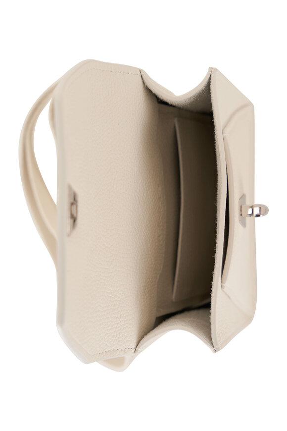 Akris - Mini Anouk White Leather Messenger Bag 