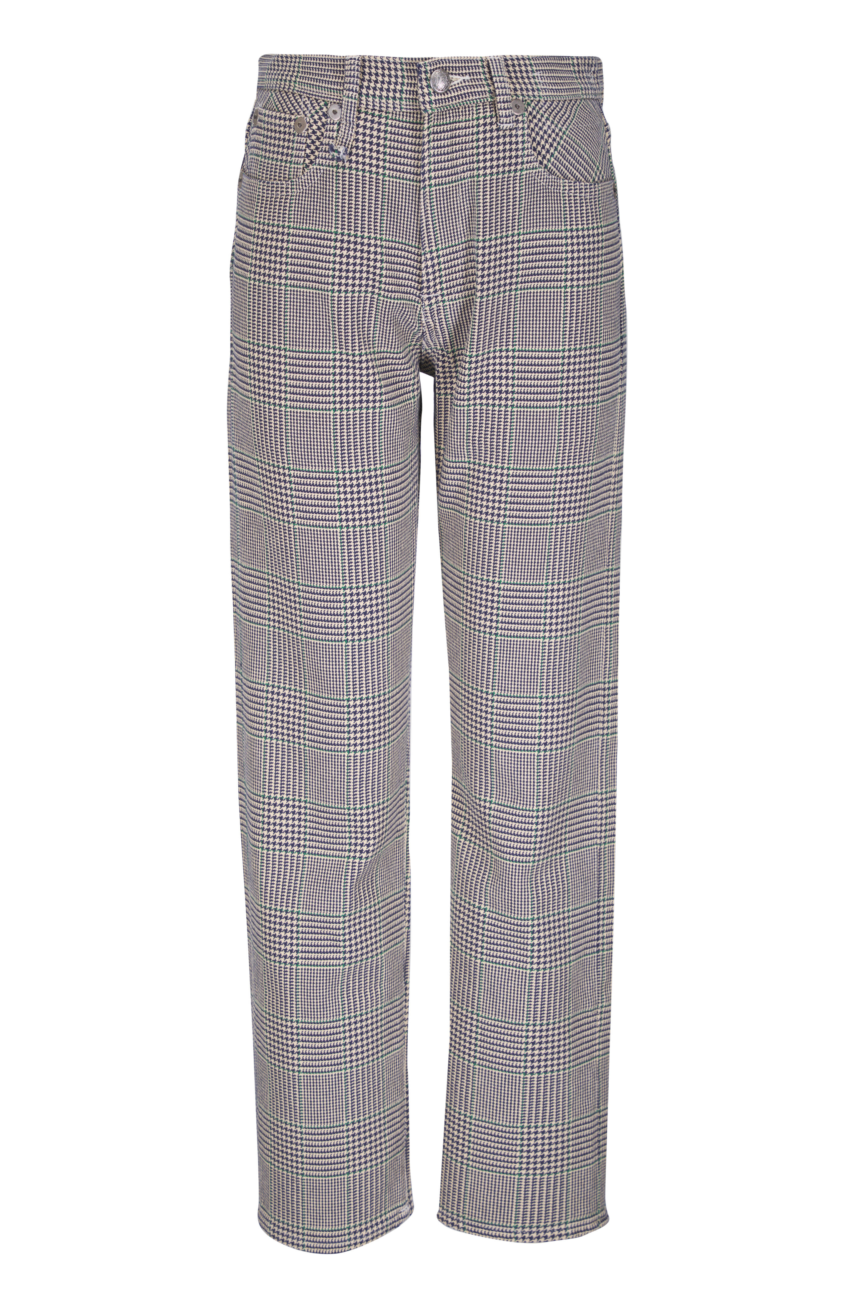 R13 - Prince Of Wales Black & White Cotton Pant - view 1