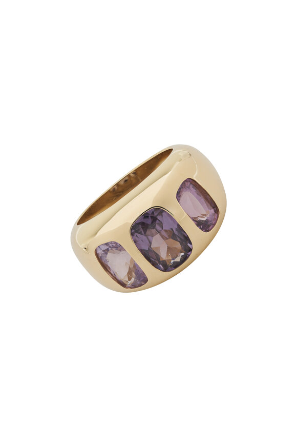 Claudia Mae - 14k Yellow Gold Spinel Chunky Nomad Ring