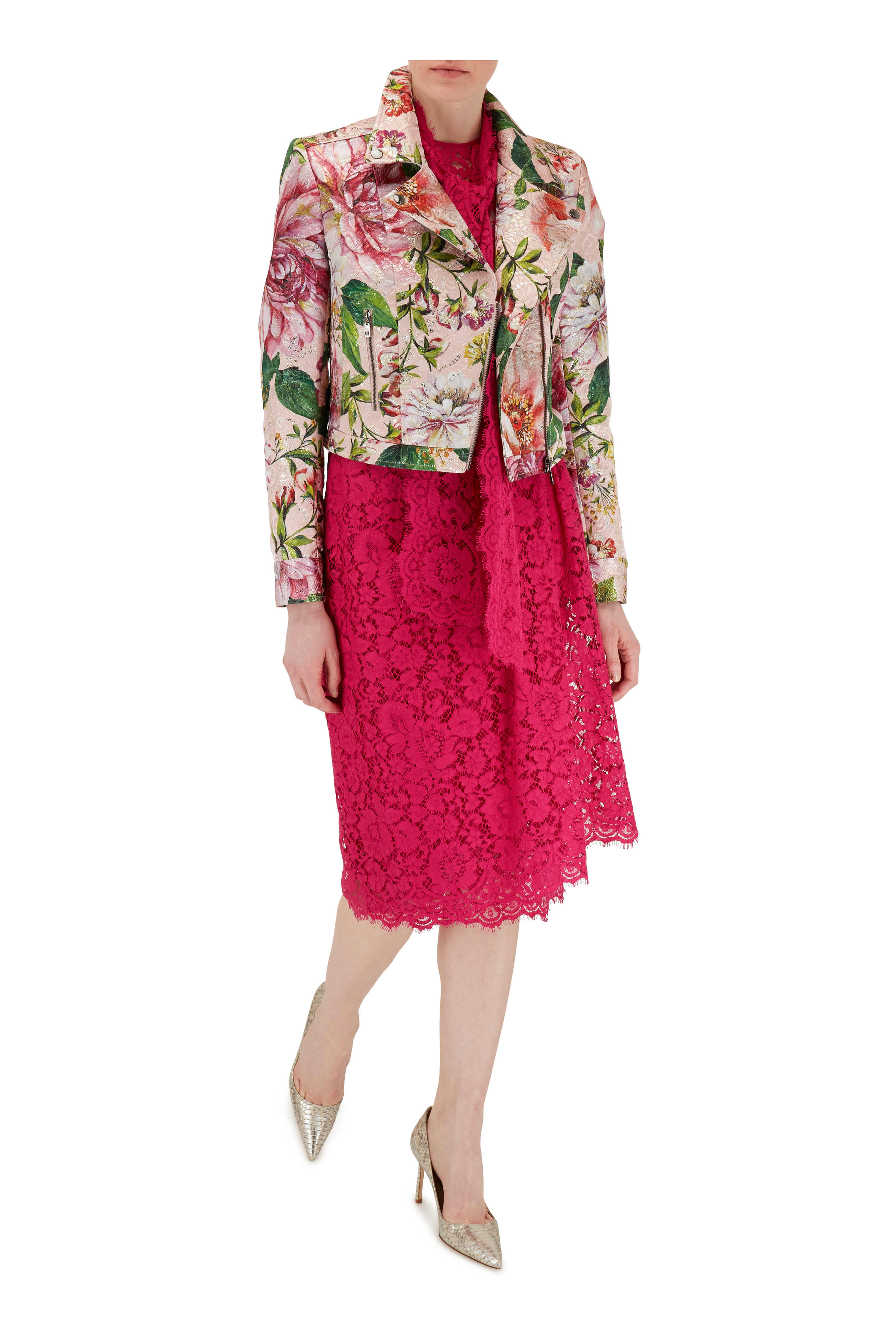 Manolo Blahnik - Lisa Pearl Silver Snakeskin Pump, 90mm