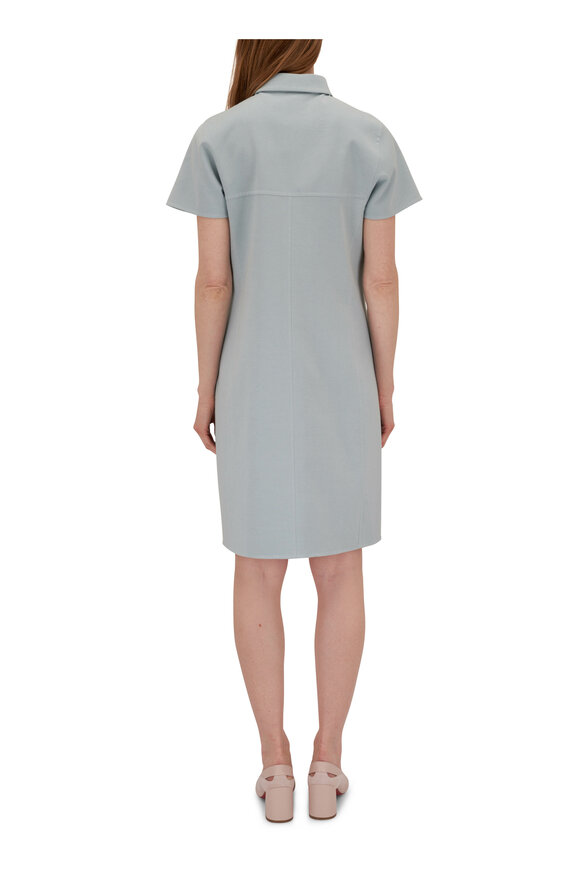 Akris - Bleach Blue Collared Shirtdress