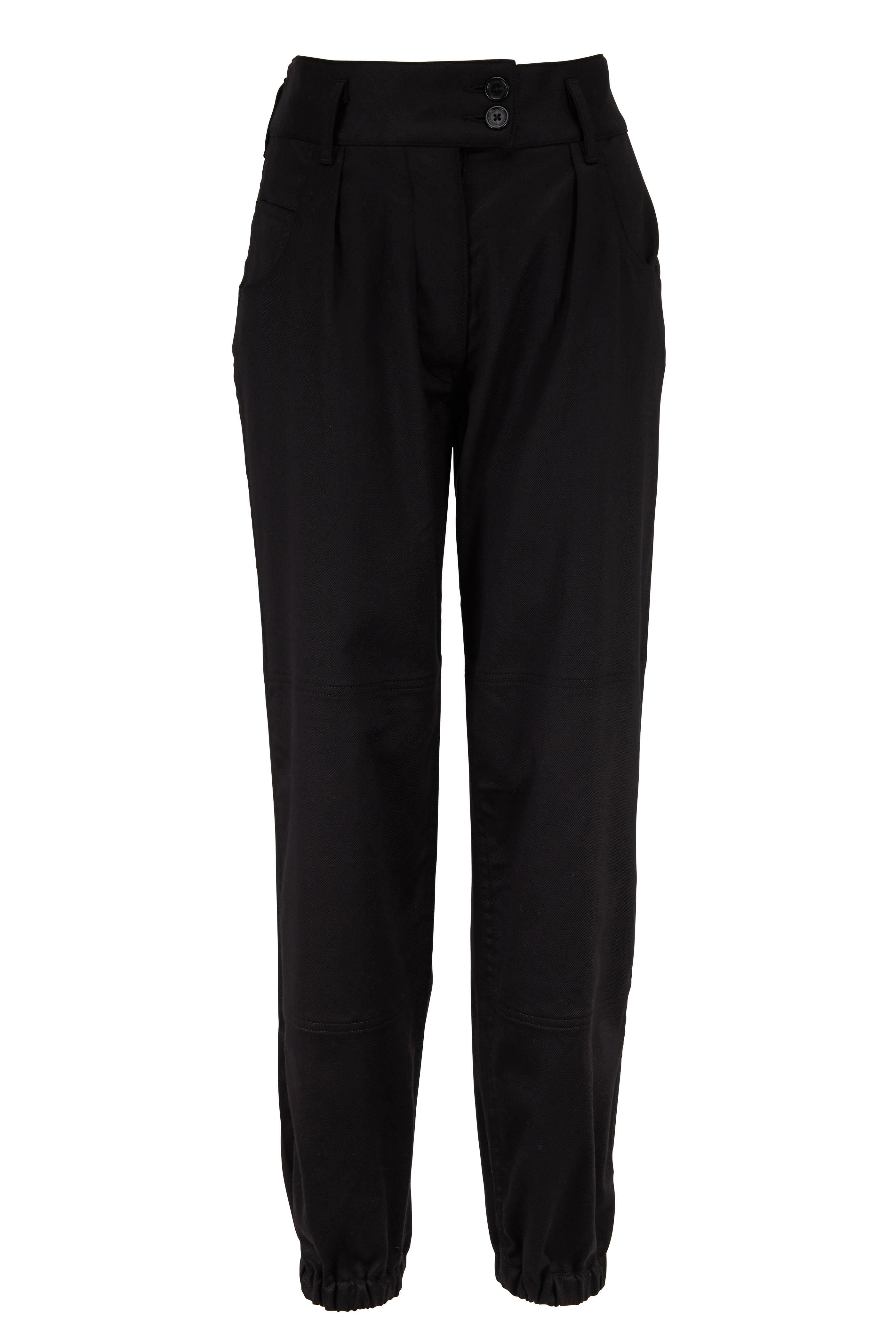 Nili Lotan - Black Stretch Cotton Military Pant