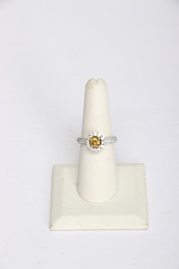 Louis Newman Diamond Halo Ring