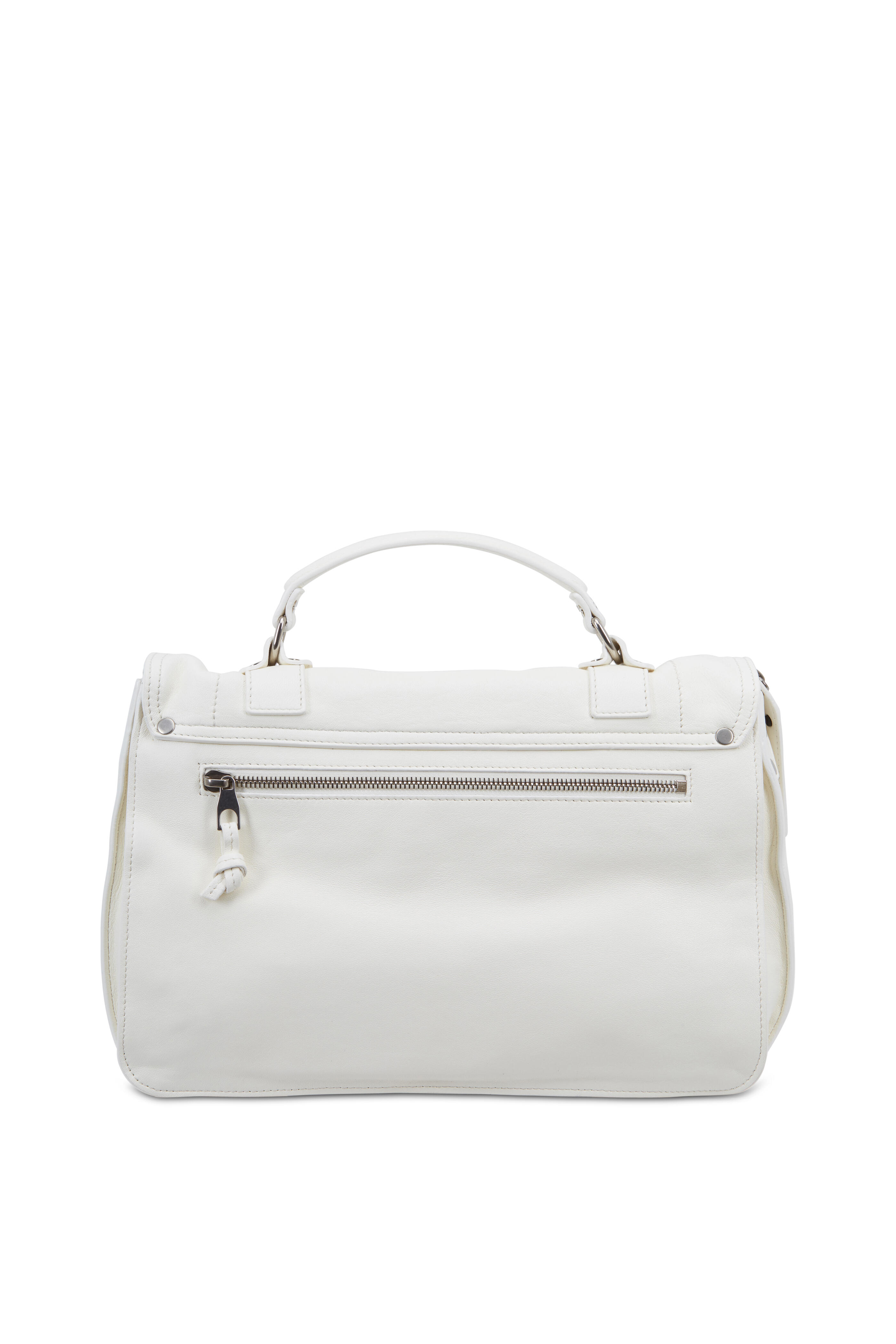 Proenza Schouler - PS1 Medium White Leather Satchel