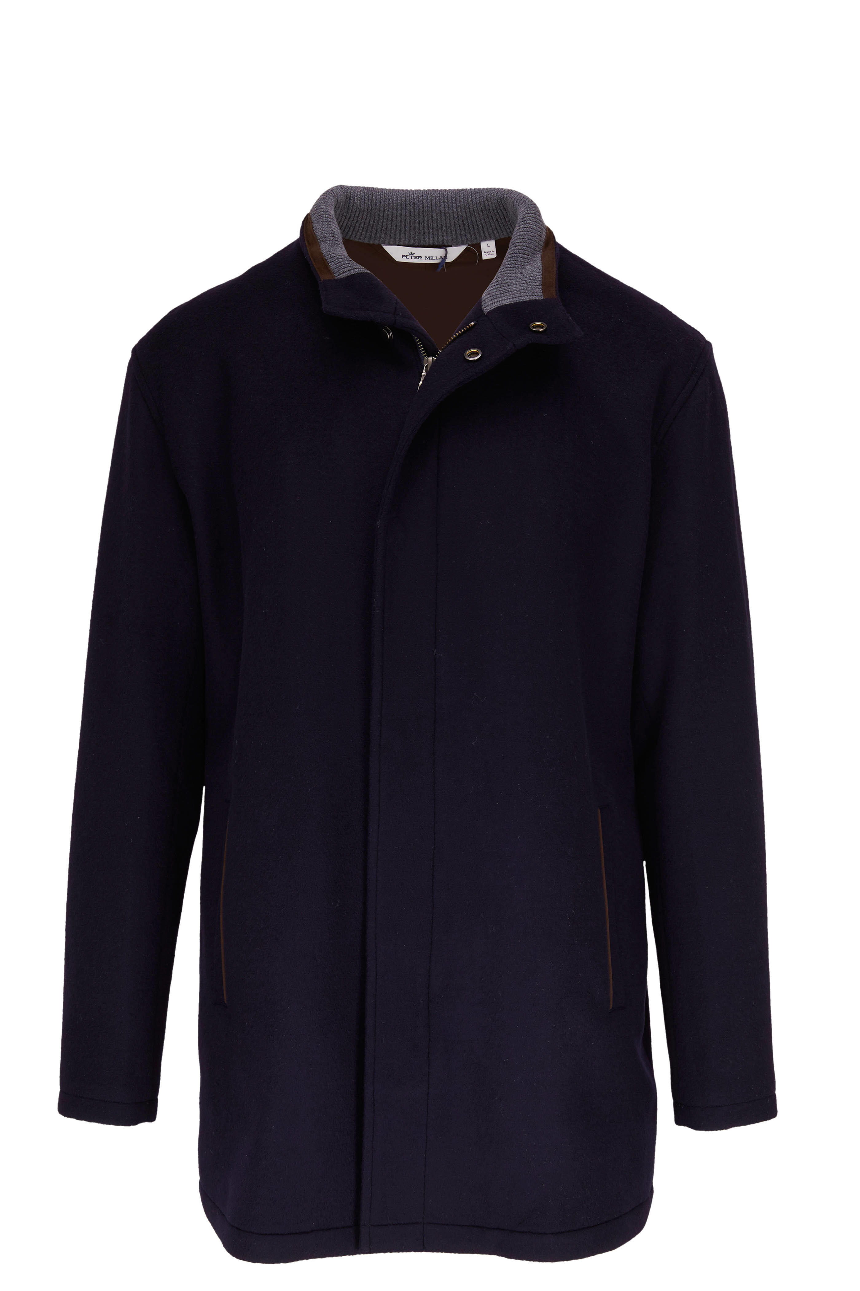 Peter Millar - Navy Crown Flex Fleece City Coat | Mitchell Stores