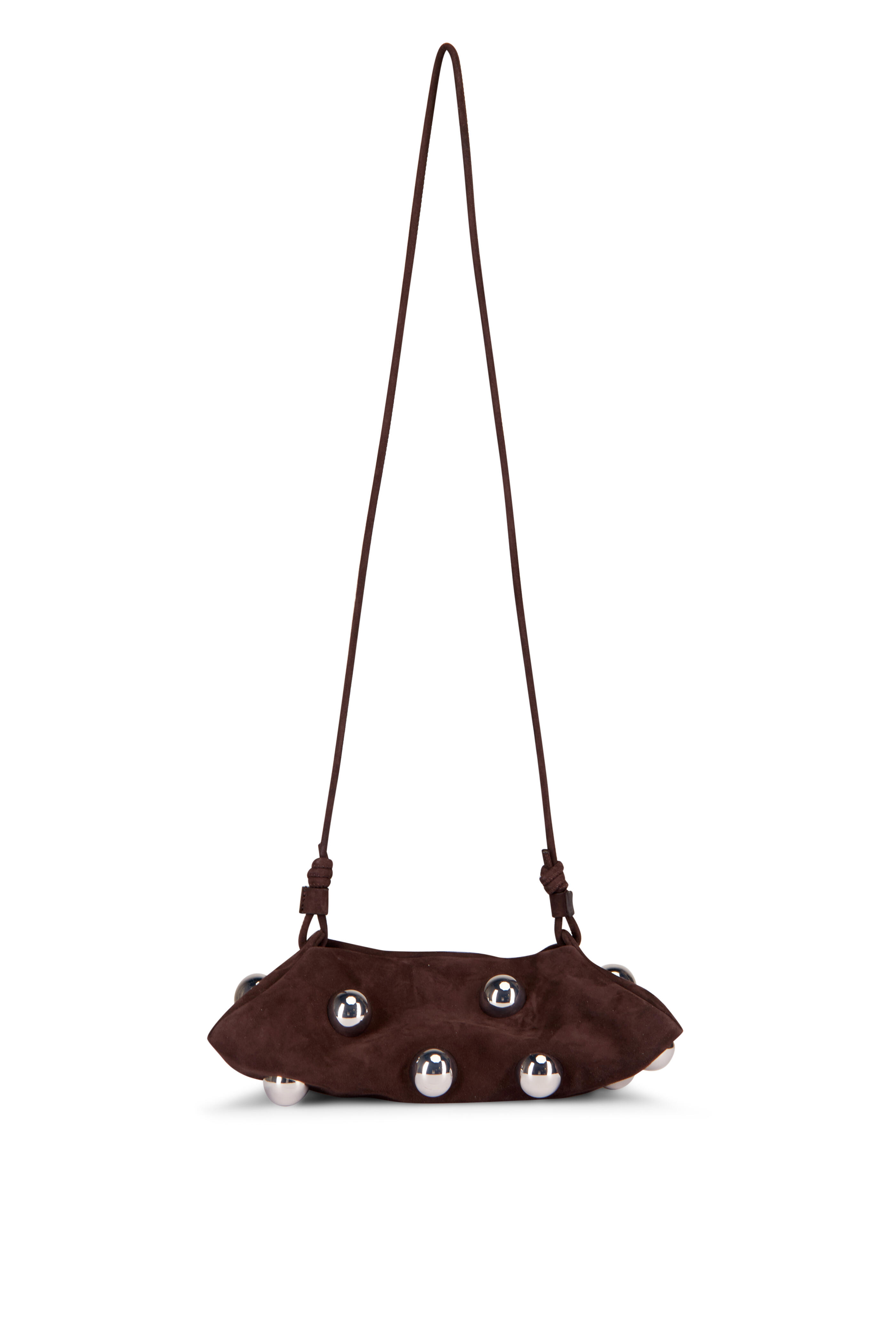 Altuzarra - Mini Origami Brown Suede Beaded Crossbody - view 1