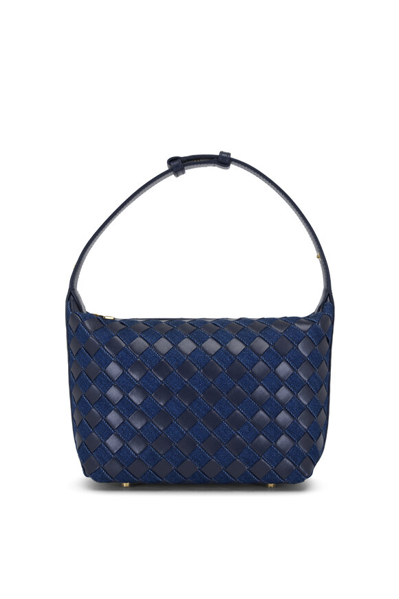 Bottega Veneta - Mini Wallace Abyss Denim & Leather Bag 