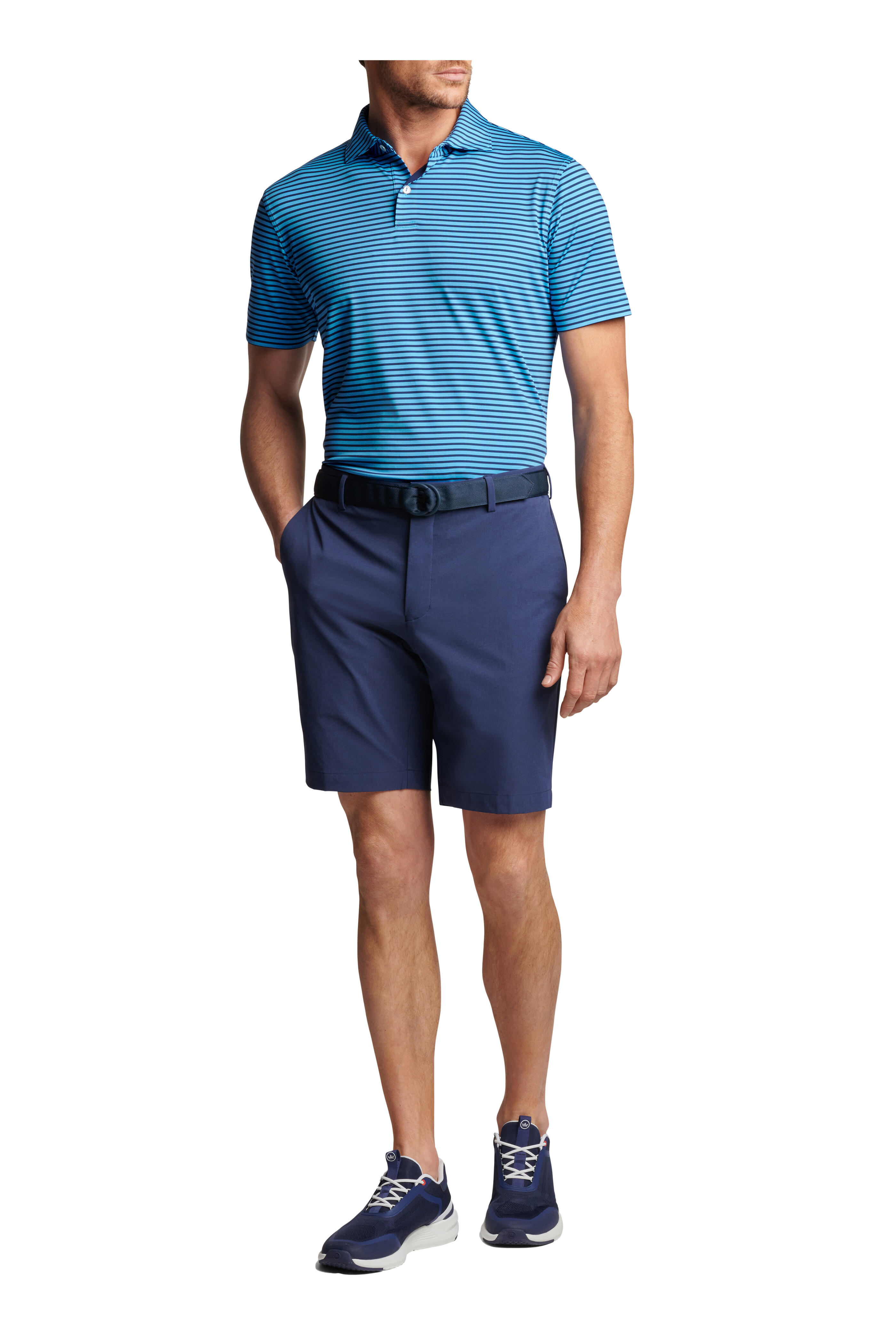 Peter Millar - Miles Marina Blue Performance Jersey Polo