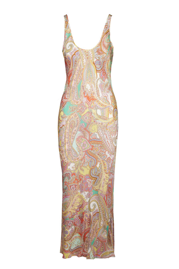 L'Agence Akiya Paisley Maxi Tank Dress - view 1