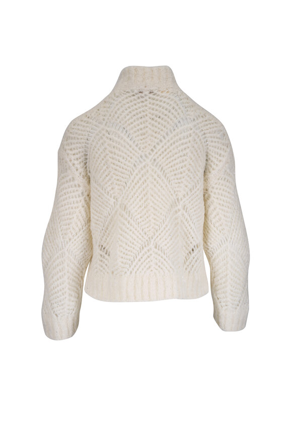 Antonelli Calpurinia White Alpaca Knitted Pullover - view 3