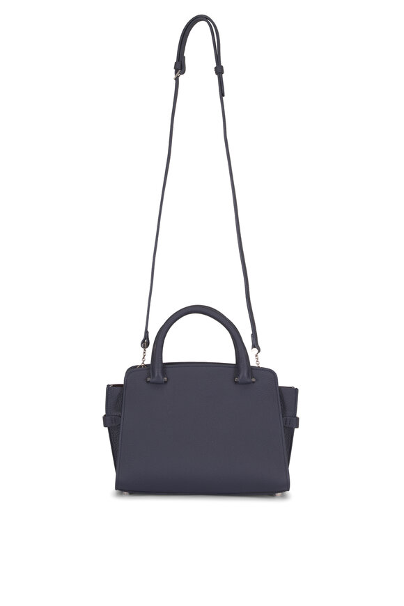 Métier Mini Private Eye Midnight Leather Satchel - view 2