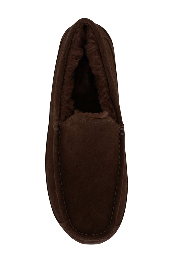 Ugg - Ascot Dusted Cocoa Suede Shearling Slipper 