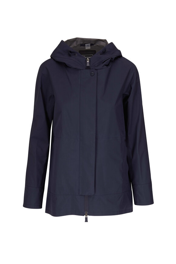 Herno - Navy Short Rain Coat