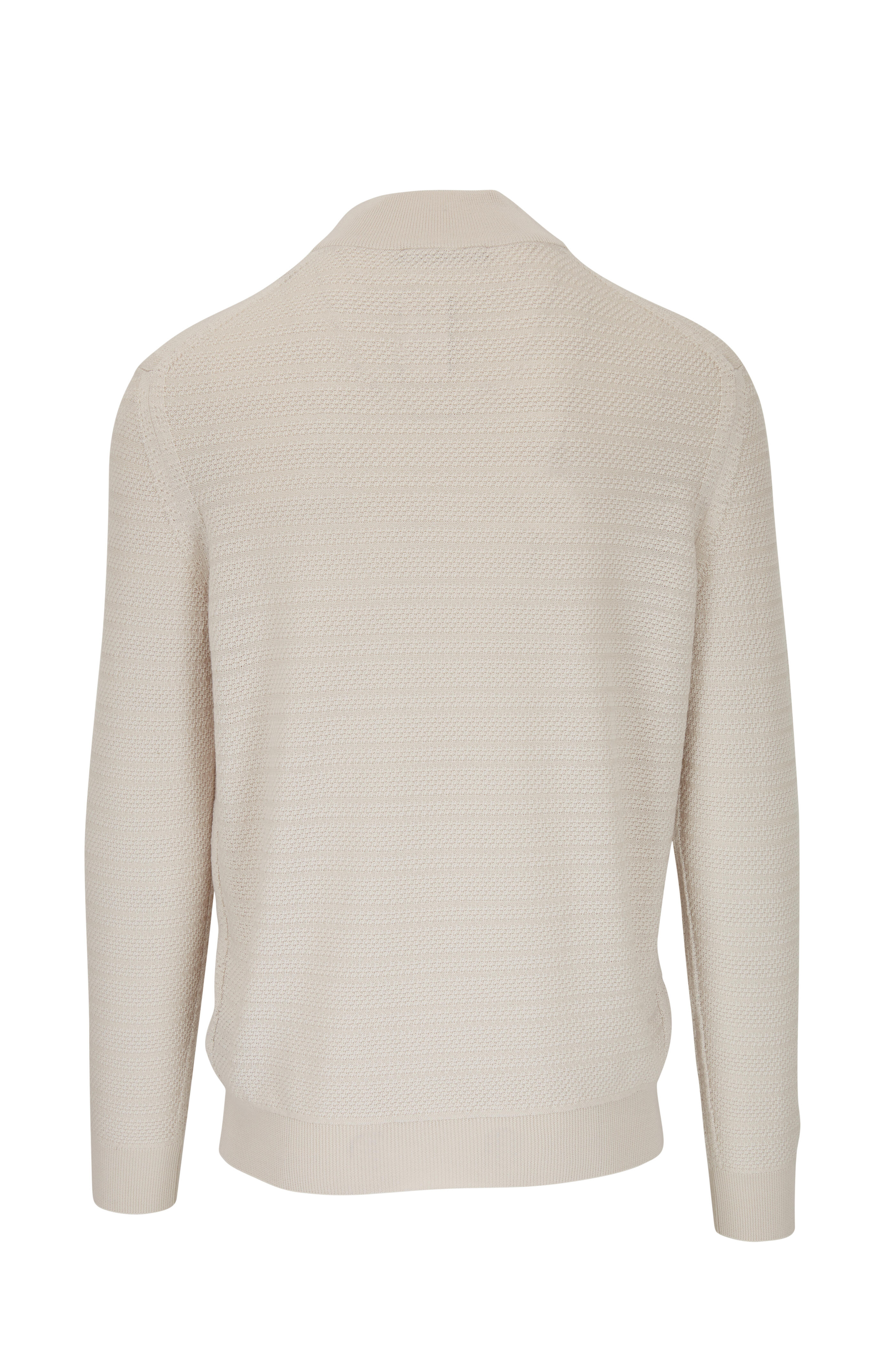 スウェット・トレーナー Z Zegna N6MH01830 Sweatshirts Sweaters White Zegna - Oasi Brown Cashmere Turtleneck | Mitchell Stores