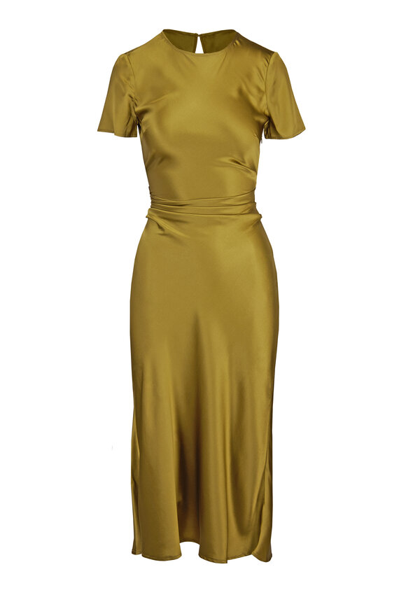 Staud Marcel Pear Silk Midi Dress - view 1