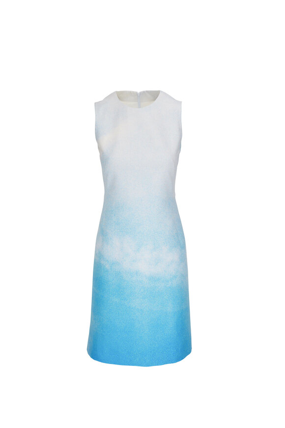 Akris - St. Gallen Sky Print Sleeveless Dress