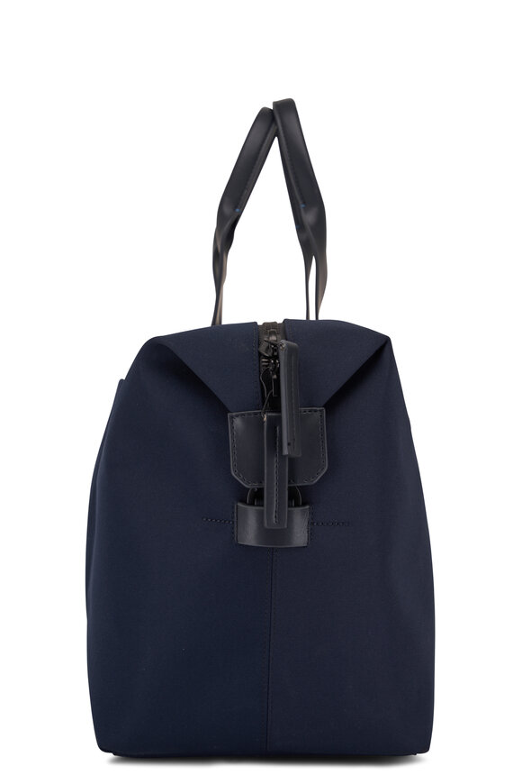 Troubadour - Navy Blue Nylon & Leather Weekender Bag