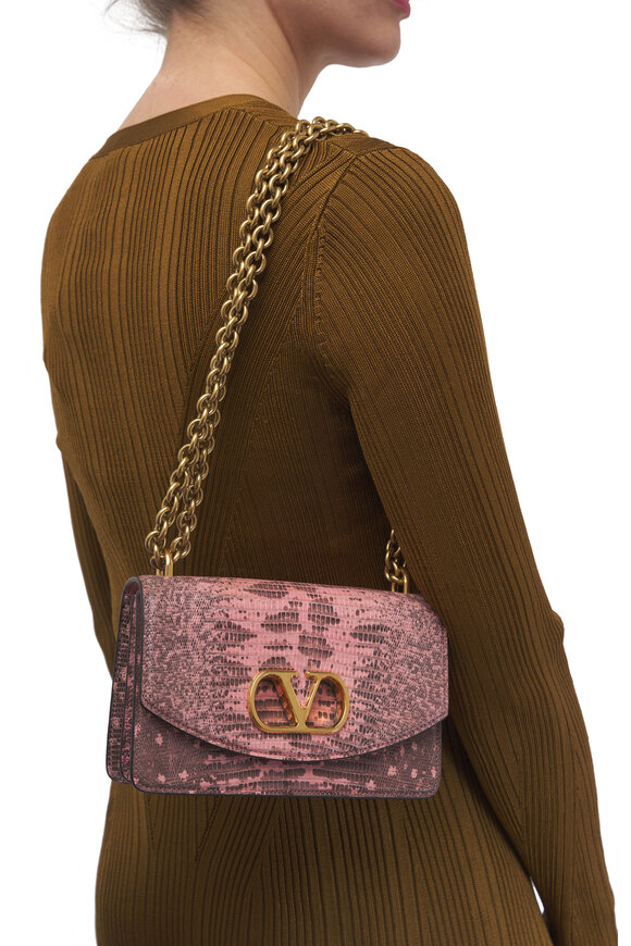 ショルダーバッグ・ポシェット Valentino Garavani  Shoulder Bags Women Leather Pink/Quartz Valentino Garavani - Hot Pink Roman Stud Large Shoulder Bag