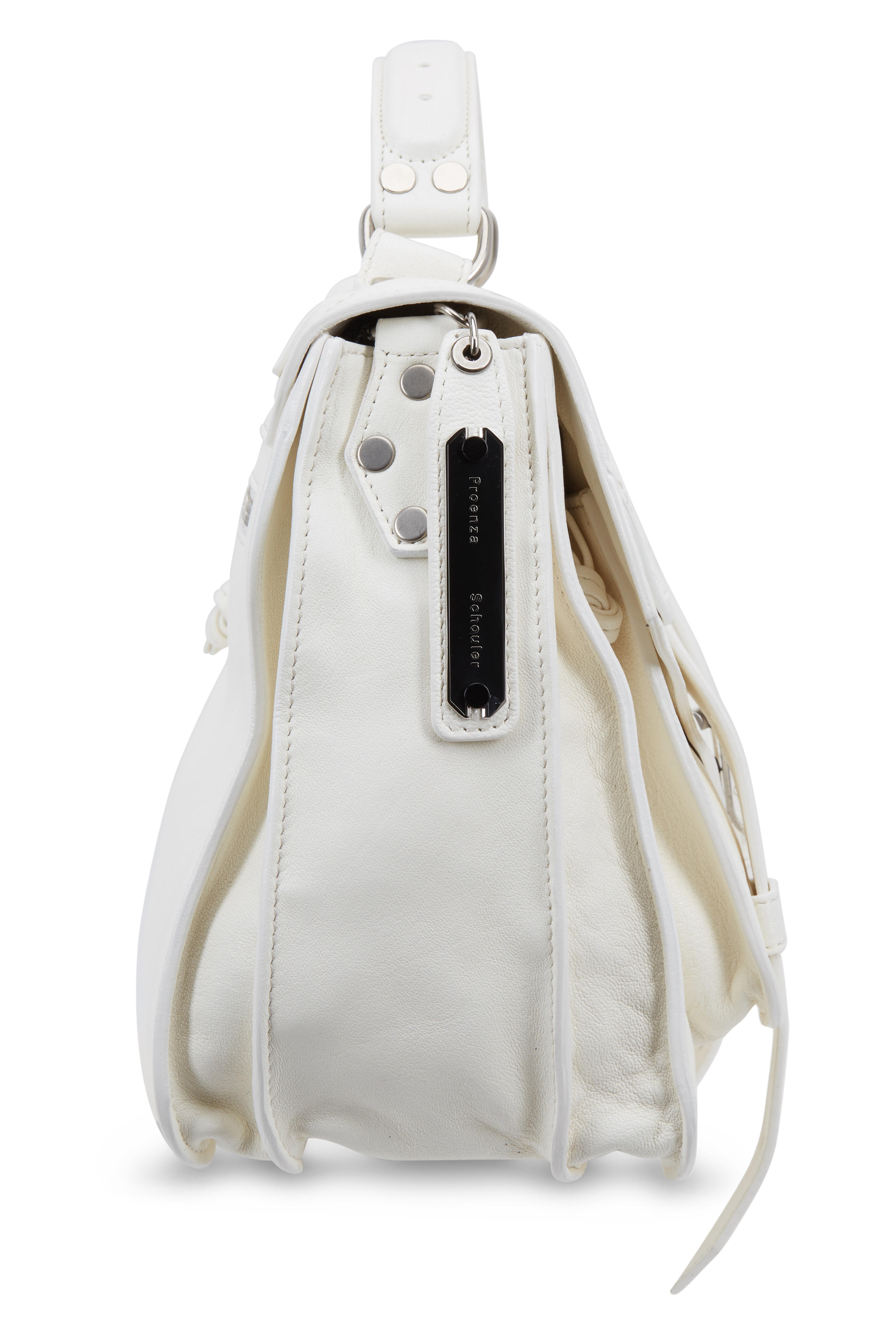Proenza Schouler - PS1 Medium White Leather Satchel