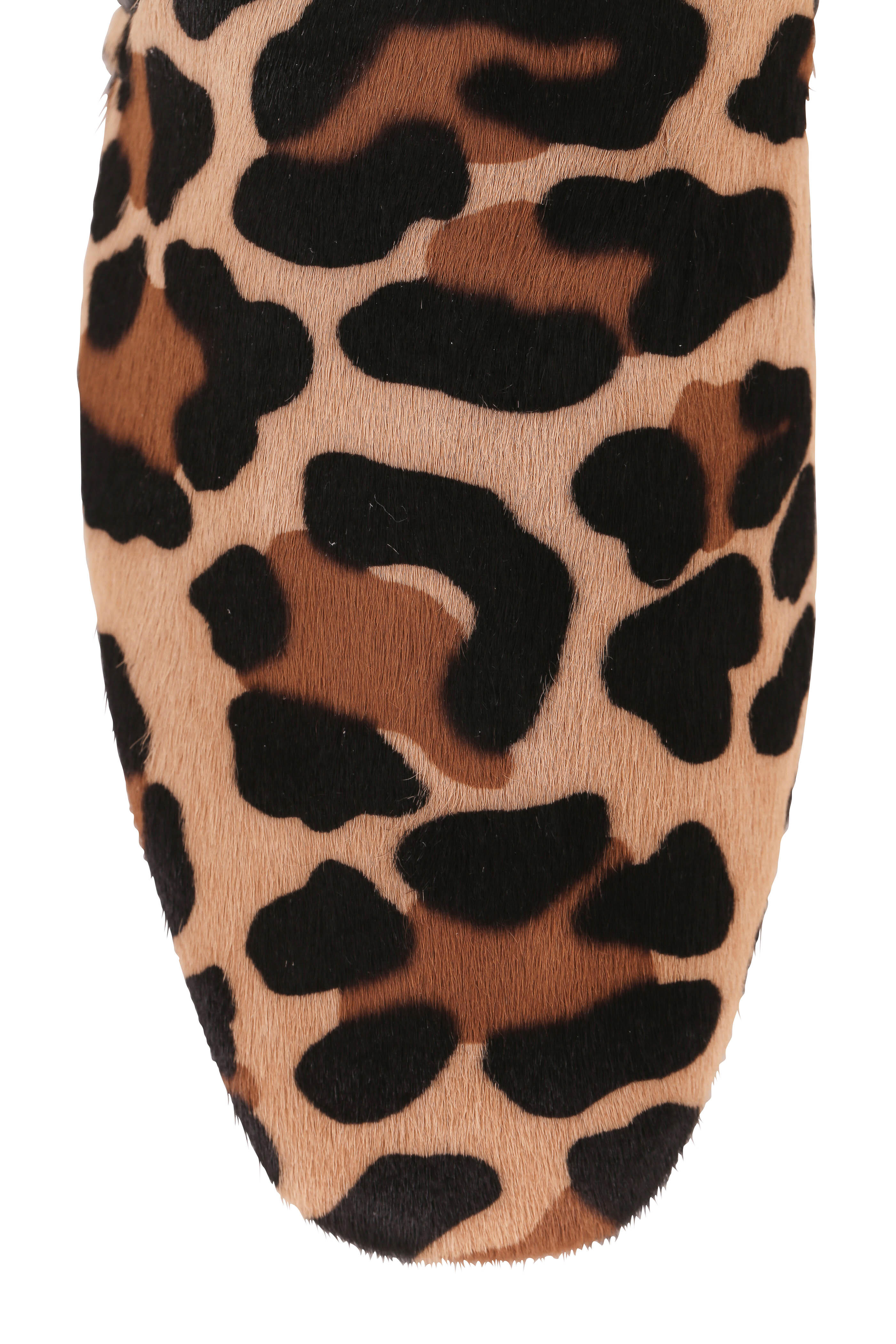 Aquatalia Revy Leopard Print Calf Hair Weatherproof Flat