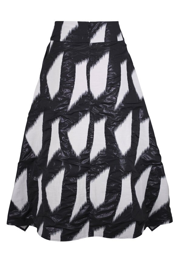 Zero + Maria Cornejo Nio Metallic Brushstroke Jacquard Skirt - view 2
