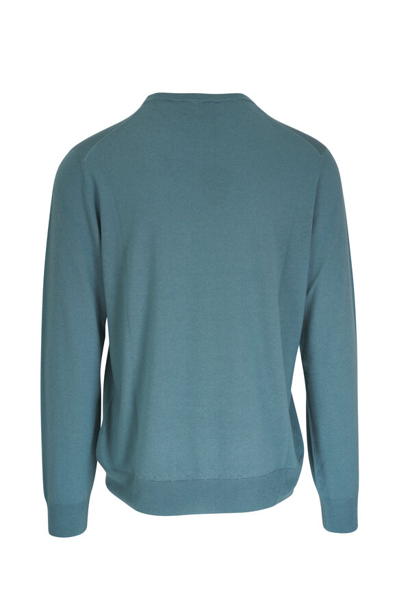 Canali - Light Blue Cashmere Crewneck Sweater 