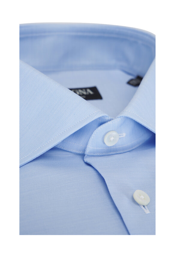 Zegna - Trofeo Light Blue Milano Dress Shirt