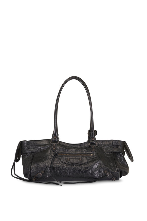 Balenciaga E/W Le City Black Textured Leather Bag - view 1