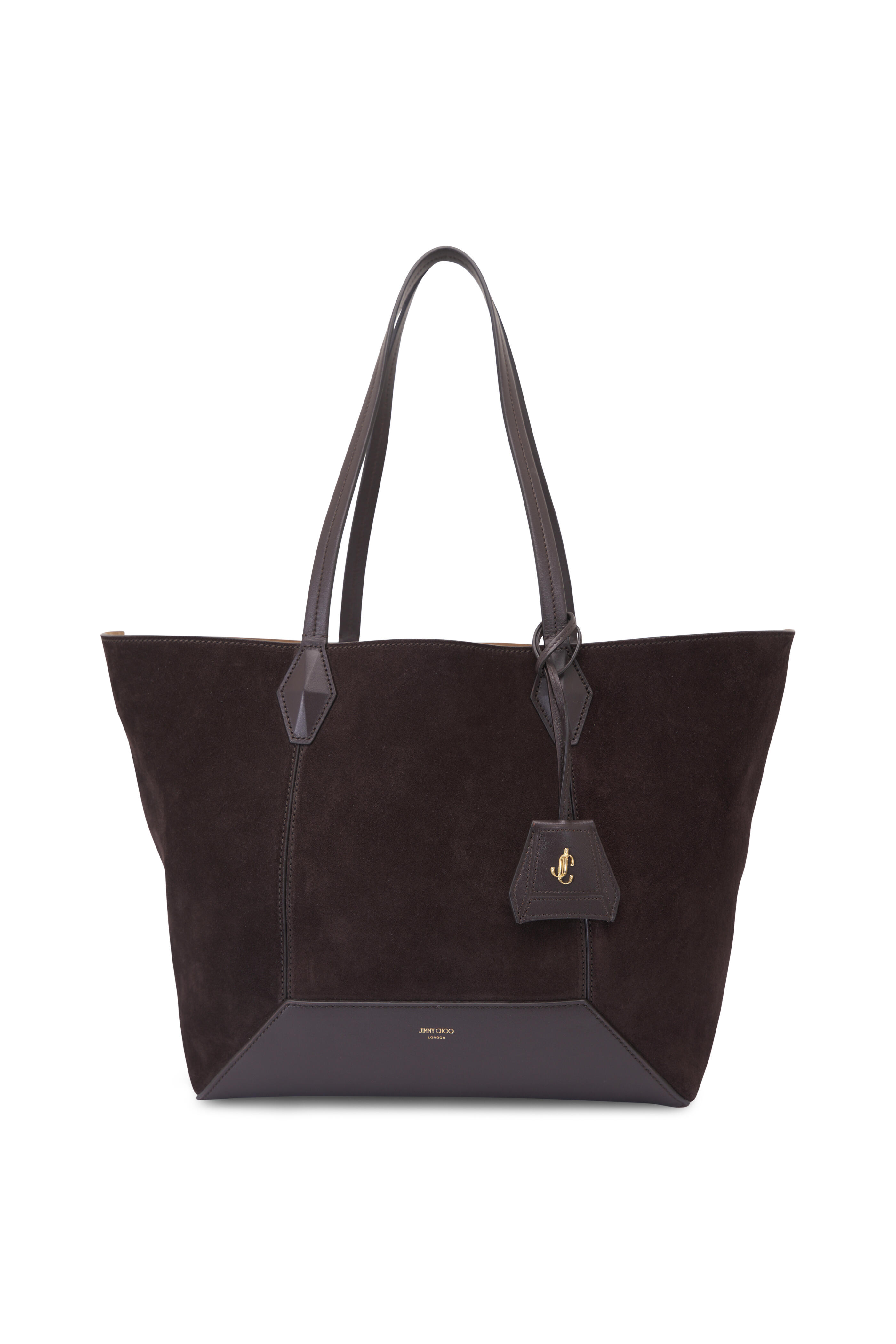 Jimmy Choo - Diamond Coffee Suede Tote