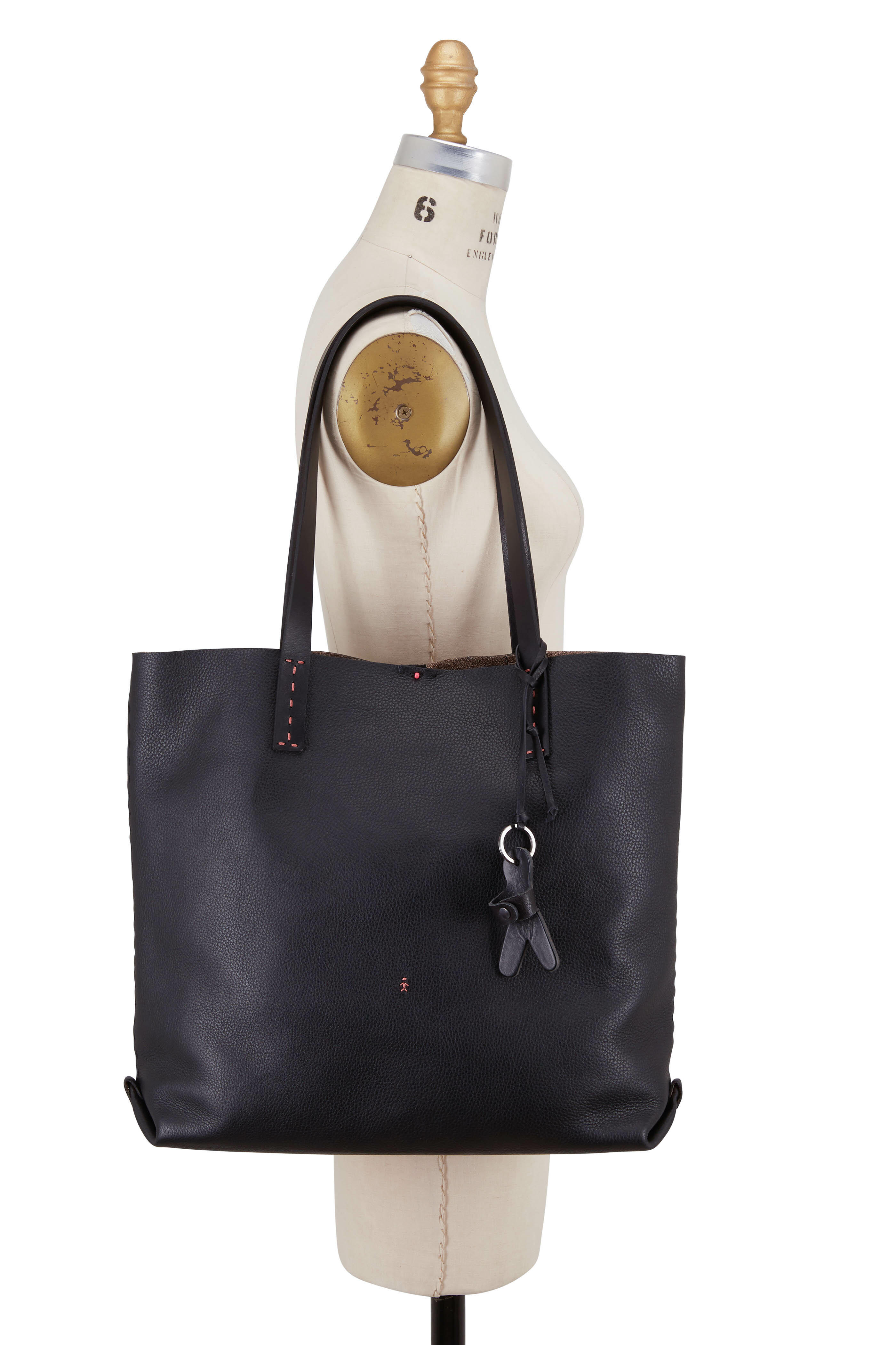Henry Beguelin - Isa Black Cervo Large Shopping Tote