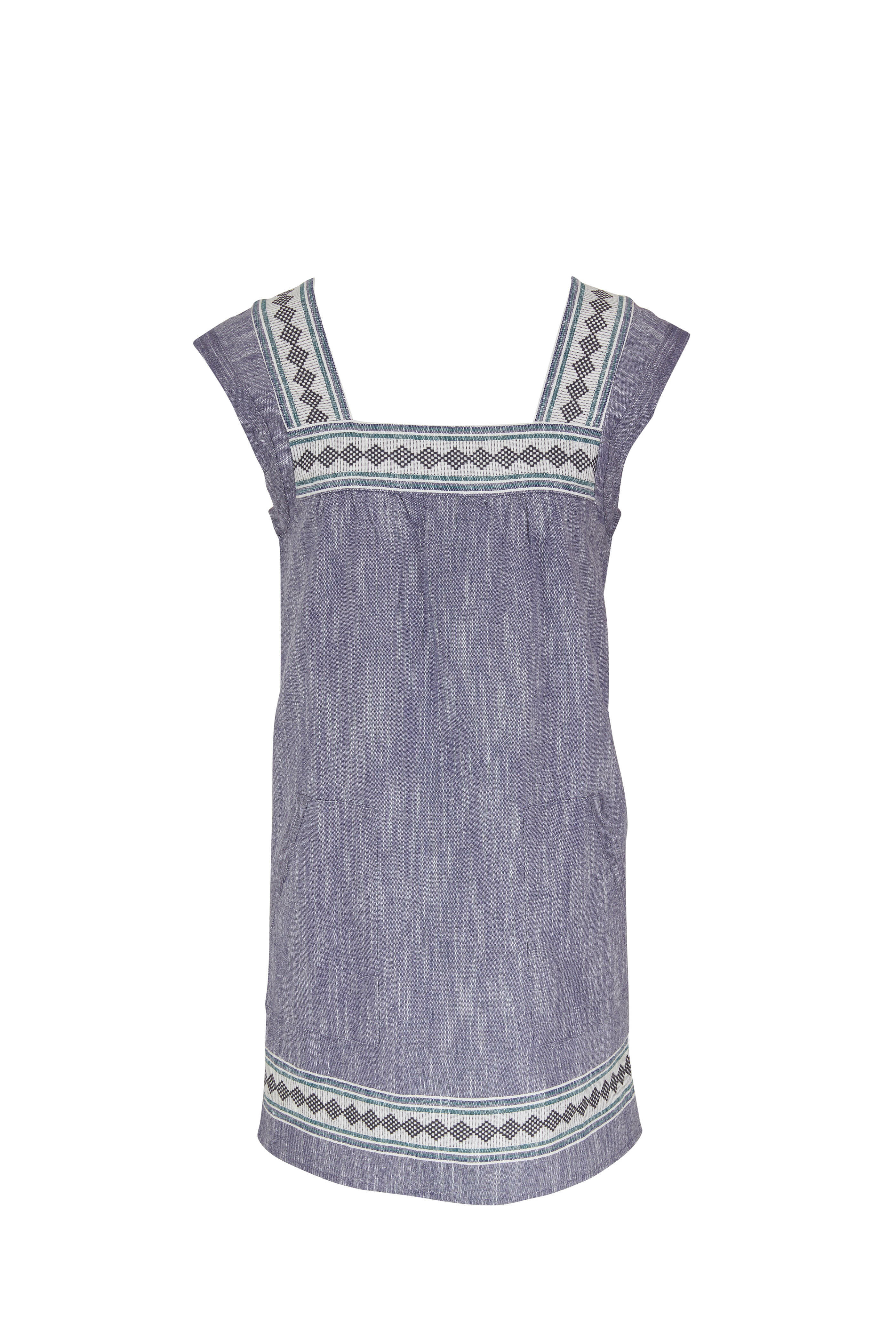 Faherty Brand - Hailee Navy Jacquard Mini Dress