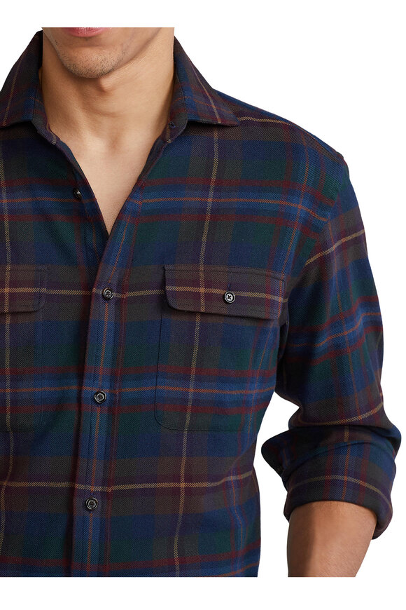 Ralph Lauren Purple Label - Plaid Twill Sport Shirt