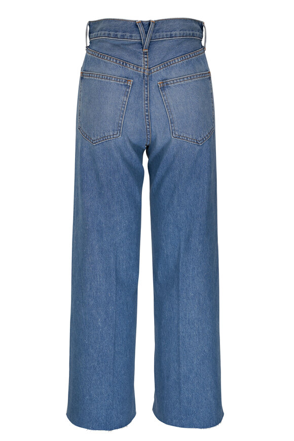 Veronica Beard - Taylor Cropped Wanderer Dust Wide Leg Jean 