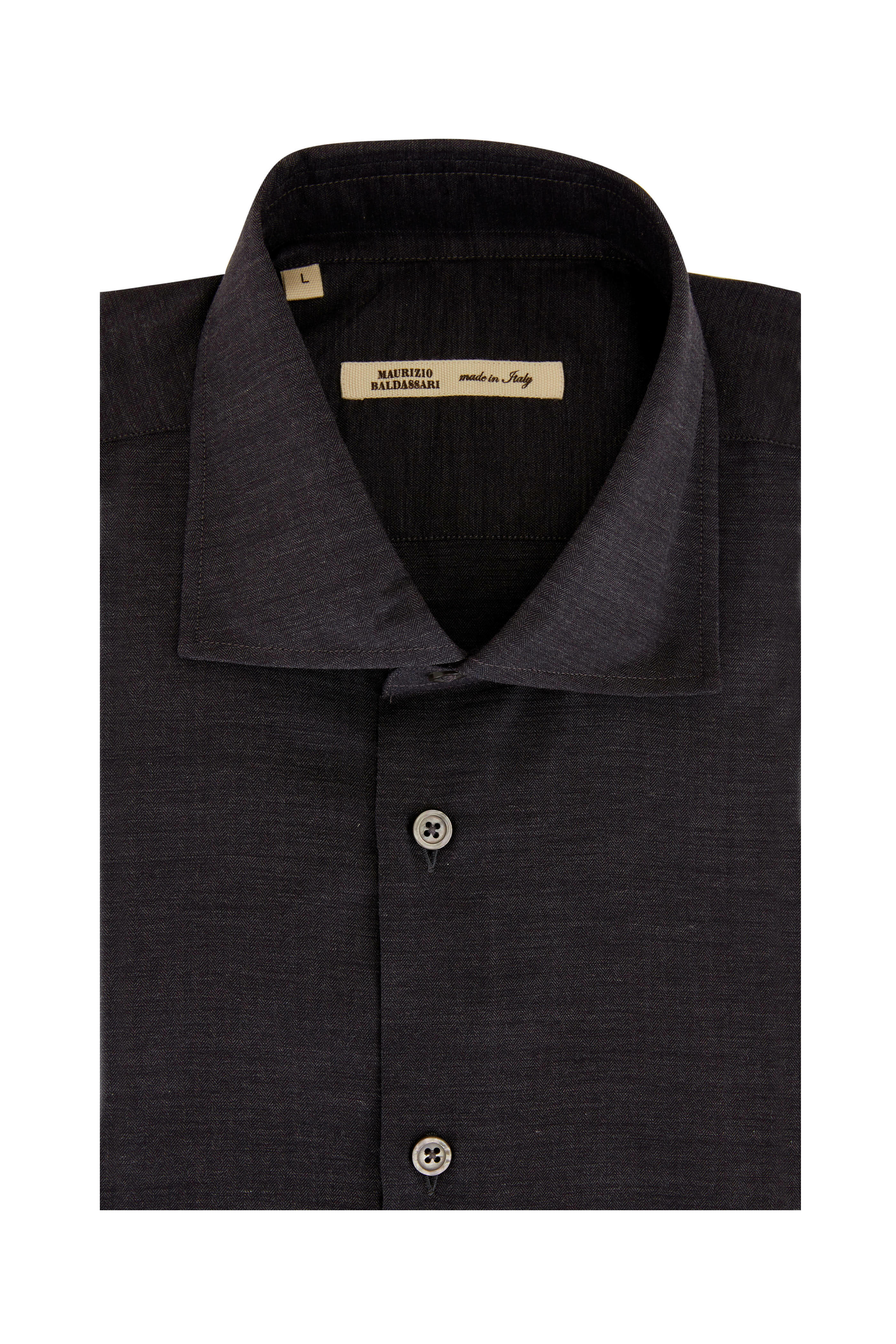 Black linen shirt - Made in Italy