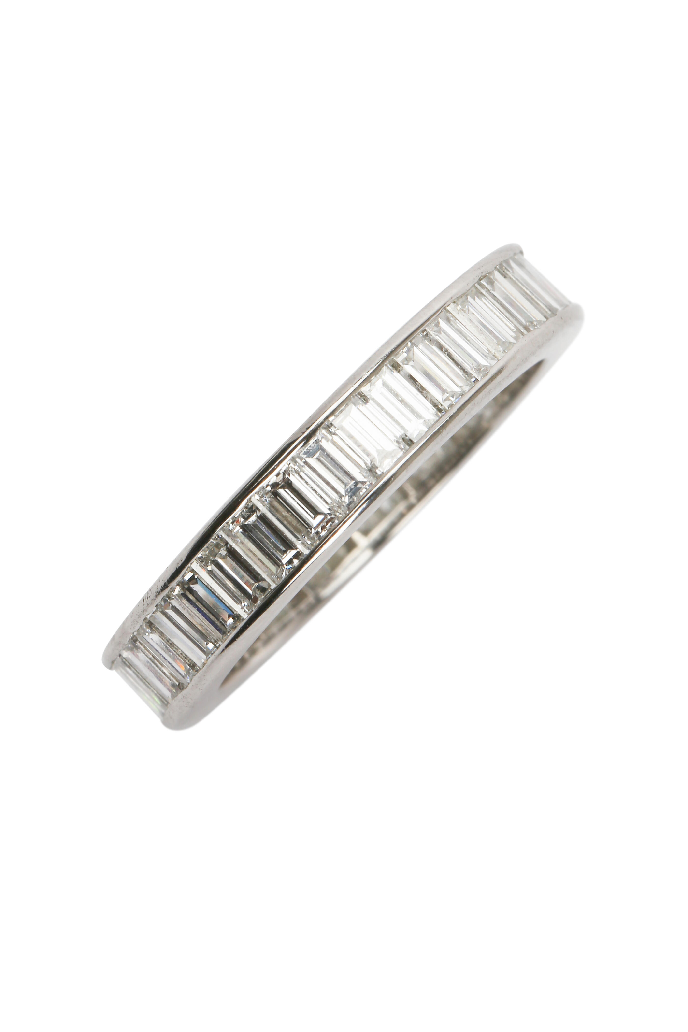 Oscar Heyman - Platinum Baguette Diamond Guard Ring