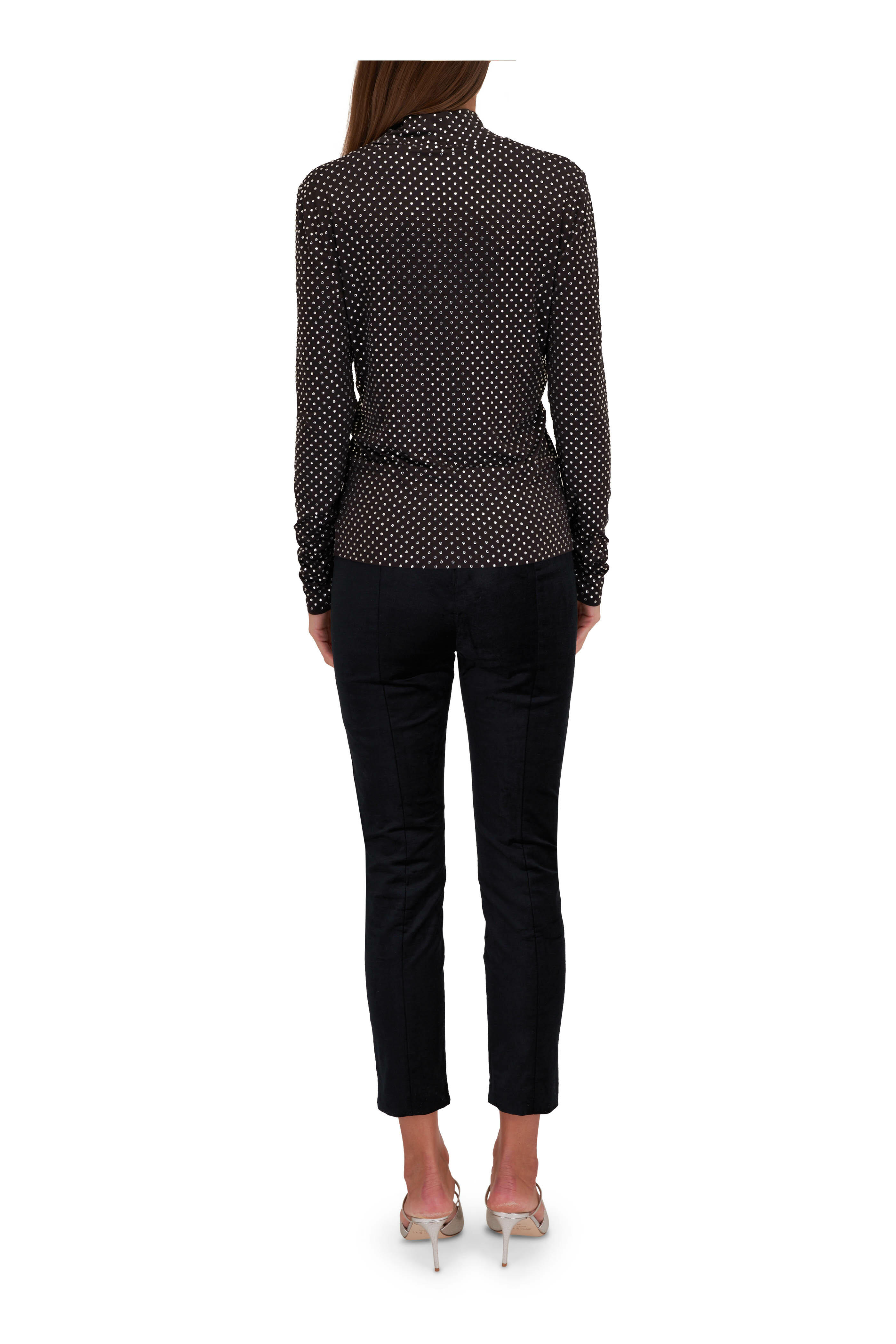 Veronica Beard - Parke Black Crystal Embellished Top