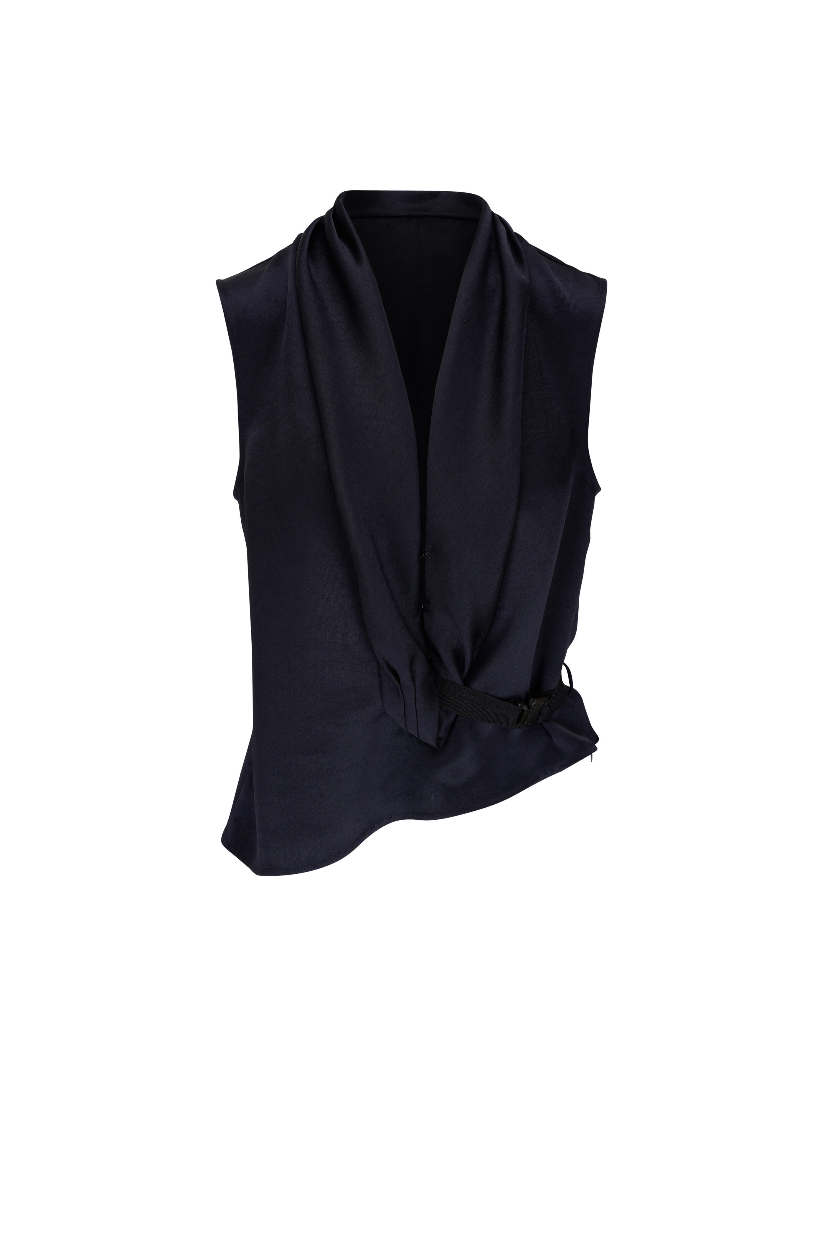 KZ_K Studio - Tapies Navy Draping Shirt